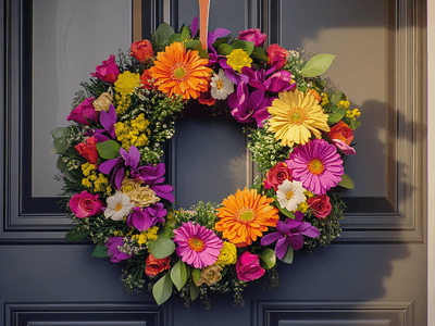 Ghirlande di fiori per la porta di casa: fresche o essiccate