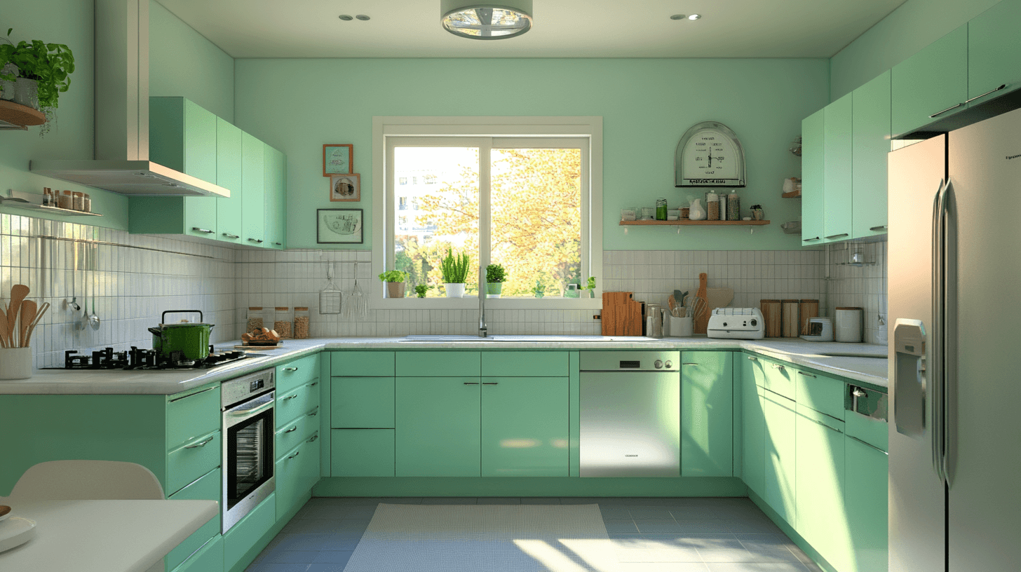 Mobili da cucina verde menta: Una ventata di freschezza per la tua casa