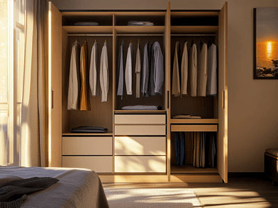 Meraviglia di spazio: Armadi con ante a battente per più spazio