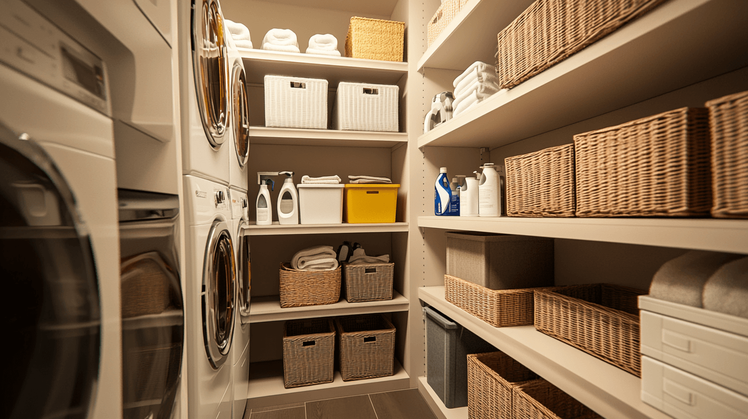 Spazio di archiviazione intelligente per la lavanderia