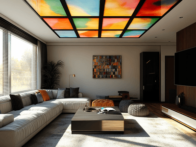 Soffitti colorati: Una superficie spesso sottovalutata