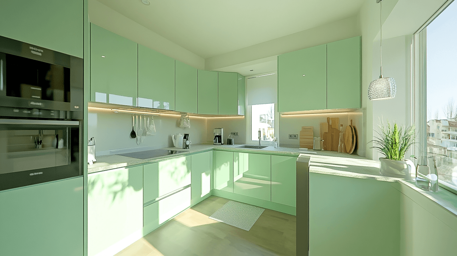 Verde menta in cucina: Fresco e moderno