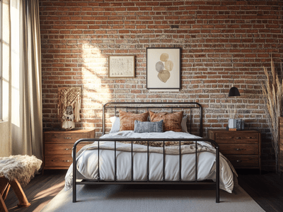 Design industriale in camera da letto: Chic rustico