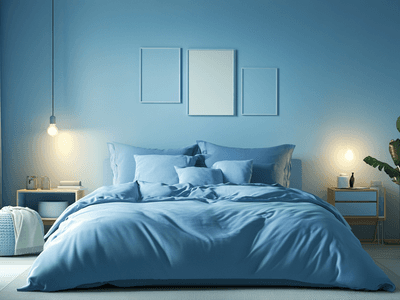 Camere da letto blu: tranquillità e relax attraverso toni freddi
