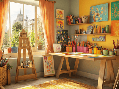 Atelier a casa: Creatività in piccoli spazi