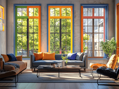 Telai delle finestre colorati: Accenti discreti per più individualità