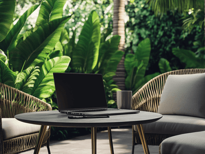 Lavorare nel verde: Mobili da giardino per il tuo ufficio all'aperto