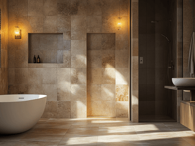Pietra naturale nel bagno: Elegante e durevole